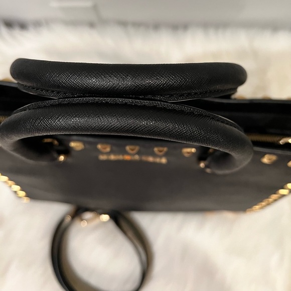 NWOT Michael Kors Selma Studded Medium Satchel Bag - Picture 4 of 11